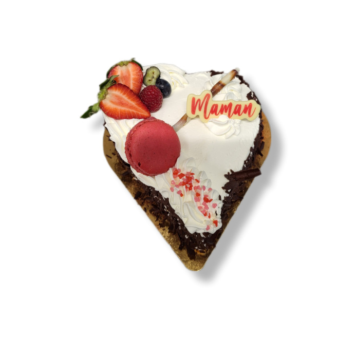 Gâteau en forme de Coeur Spécial "MAMAN"