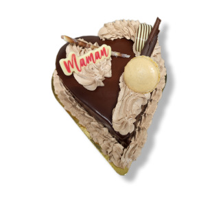 Gâteau en forme de Coeur Spécial "MAMAN"